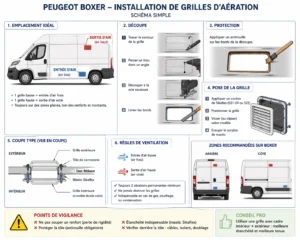 peugeot boxer installation de grilles d aeration
